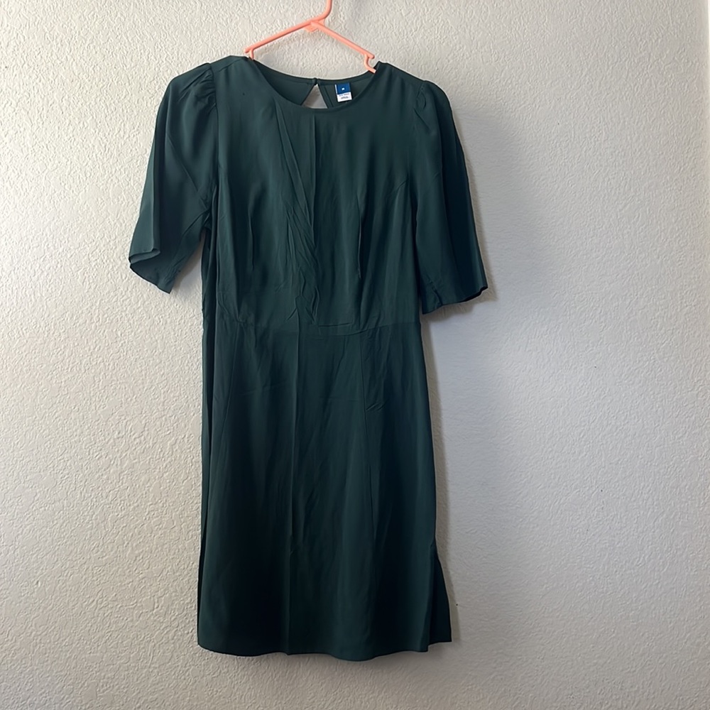 Dark green open back old navy dress